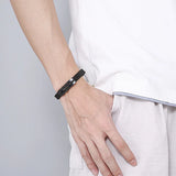 Featured Premium 316l Stainless Steel Hip Hop Creative Hollow Men's Bangle Brace