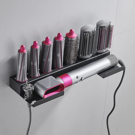 New Wall-mounted Dryer Hair Curler Storage Rack Suitable for Dyson Airwrap Necessary Bathroom Shelf Hair Care Tool Storage