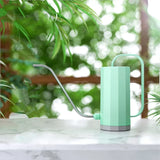 1L/1.5L Long Spout Watering Can Plastic Flower Potted Watering Kettle Stainless Curved Mouth Garden Planting Sprinkler Bottle