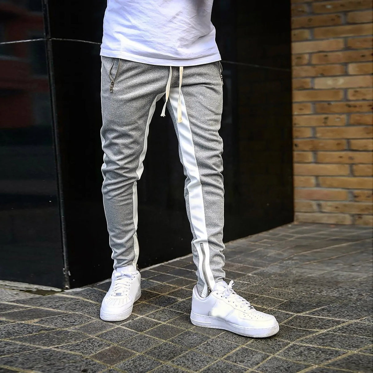 New Men's Casual Fashion Pants Streetwear Sportswear Skinny Male Trousers Gyms Tracksuits Bottoms Hip Hop Joggers Sweatpants