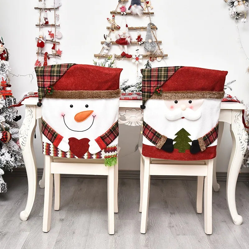 Christmas Decorative Chair Set Stool Set New Doll Chair Cover European and American Decorative Home Furnishings