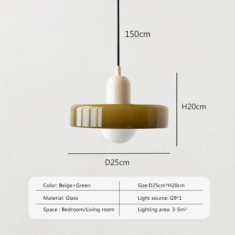 Nordic Glass Pendant Light Candy Color Single Head Lamp For Living Room Bedroom Study Dining Room Bar Indoor Decorative Fixtures