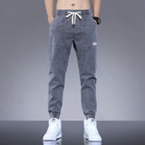 Japan Korean Fashion Men Wide Leg Jeans New Streetwear Straight Baggy Elastic Waist Denim Pants Male Casual Loose Trousers