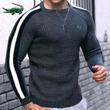 High quality Spring and Autumn men's long sleeved T-shirt Fashion casual sports round neck fitness running long sleeved T-shirt