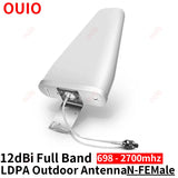 OUIO LDPA antenna gsm 2G 3G 4G Indoor Antenna 12dBi Outdoor Antenna LDPA 700-2700MHz For Mobile Phone Booster Signal Repeater