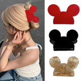 Muweordy Cartoon Mickey Acetate Hair Claw for Women Girls Popular Hair Catches Princess Crab Hair Clip Fashion Hair Accessories