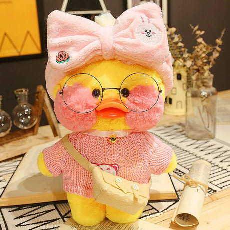 Cartoon Cute Duck Plush Toy Soft Stuffed Dolls Pillow Decor Mimi Duck Ornament Animals Toys Birthday Gift For Kids Girls