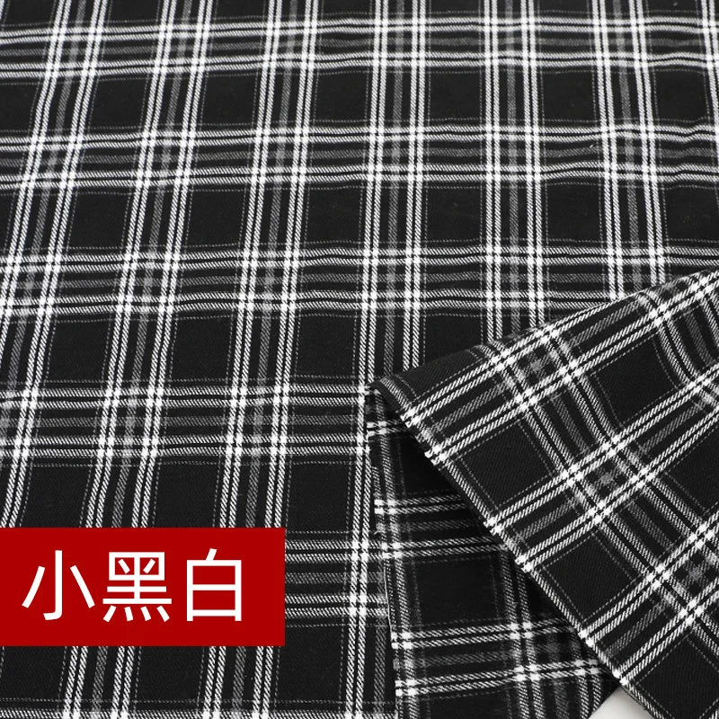 Yarn Dyed Soft Thickening Grinding Wool Plaid Fabric JK Clothing Shirt Skirt Jacket Pants Check Cloth DIY Apparel Sewing Fabrics