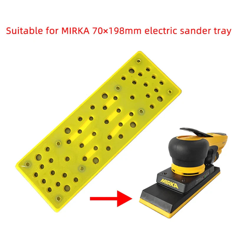 70/198mm for Finland Mirka Electric Rectangular Sander Abrasives Dry Grinding Accessories Base