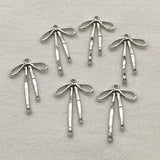 New Arrival! 33x20mm 100pcs Zinc Alloy Bows Shape Charm For Hand Made Earrings DIY Parts,Jewelry Findings&Components