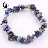 Stretch Natural 5-8mm Chips Bead Bracelet Healing Crystal Energy Fashion Jewelry for Women Men Girl Birthday Gift