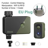 Diivoo 1/2/3 Zone Garden Watering Timer Wifi Automatic Drip Irrigation Controller Water Valve Garden Automatic Watering System