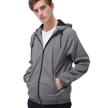 DINOGREY Quick Dry Men Windproof Waterproof Jacket Skin Soft Shell JacketsMens Hooded Lightweight Women Sun Protection Clothing