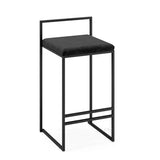 Reinforce Counter Bar Stool Metal Nordic Design European Bar Chair Minimalist Dinning Black Legs Taburetes De Bar Furniture