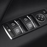 7Pcs ABS Chrome Car Door Window Lift Button Stickers Sequins Trim for Tesla Model S Models 2014 - 2023 Interior Accessories