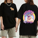 Funny Animals Capybara Cartoon Print T Shirt WomenMen Cotton Plus Size Tops T-shirt Y2k Unisex Fashion Harajuku Tees