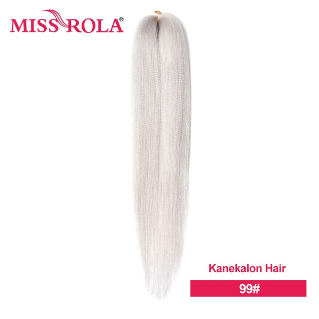 Miss Rola Synthetic Wholesale Bulk 6 Pieces 30Inch 28Inch 26Inch Pre Stretched Jumbo Braiding Hair Kanekalon EZ Twist Braid Hair