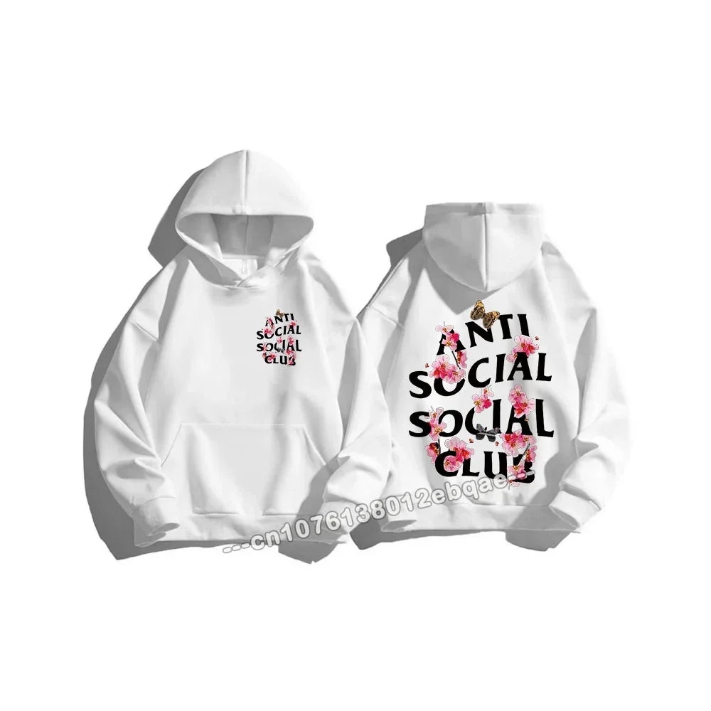 Anti Social Lifting Club Winter Sweatshirt Plus Size Hoodie Sweater Women's Sayings Quote Letters Printed Autumn Female Clothing