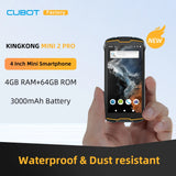 Cubot KingKong MINI 2 Pro 4 Inch Mini Smartphone Waterproof 4GB+64GB(128GB Extended) Dual SIM 4G GPS Face ID Rugged Mobile Phone