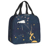 Custom The Little Prince Birds And Stars Lunch Bag Men Women Thermal Cooler Insulated Lunch Box for Adult Office