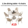 24 Dining Room Table Set Luxury Kitchen Furniture Modern Minimalist Dining Table With 6 Seats Customize Desktop Table And Chairs