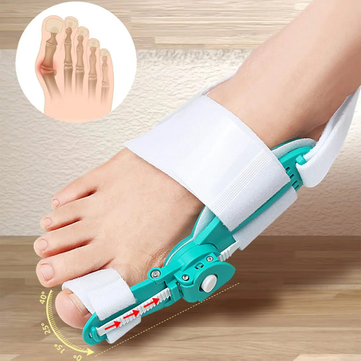 Adjustable Bunion Splint Hallux Valgus Corrector Orthopedic Bunion Toe Straightener Orthopedic Supplies Pedicure Foot Care