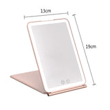 Led  Make Up Mirror With Light  Tool Portable Foldable Travel Desk Vanity Table Bath Bedroom Makeup Tools Lighted Makeup Mirrors