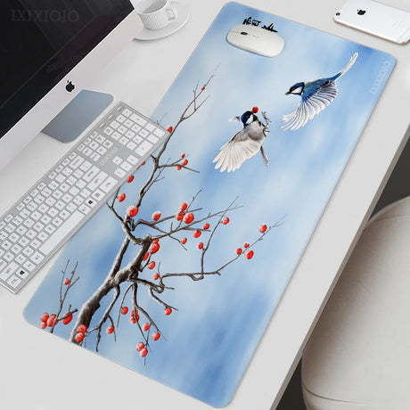 Mouse Pad Gaming Chinese Ancient Painting XL Mousepad XXL keyboard pad Natural Rubber Soft Non-Slip Office Accessories Mice Pad