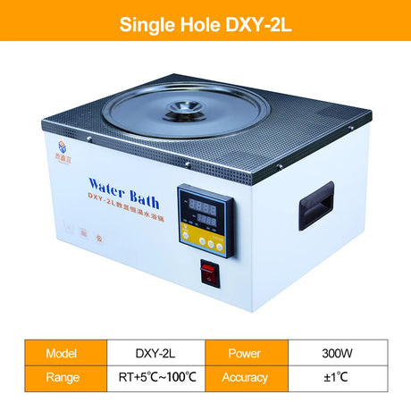 DXY Lab Water Bath LCD display digital Laboratory equipment heater Temperature Thermostat Tank  220V single hole