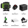 Laser Level 12 Lines 3D Self-Leveling 360 Horizontal And Vertical Cross Super Powerful Green Laser Beam Line