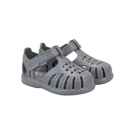 Summer Designer Kids Sandals New Boys Girls Solid Color Casual Baotou Roman Sandals Velcro Beach Children Shoes Gladiator