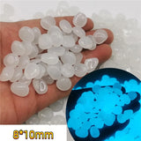 1000/500Pcs Garden Decoration Outdoor Luminous Stones Glow In The Dark Pebbles Aquarium Fish Tank Yard Decor Crystals Rocks Bulk