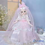 Attractive Eyes 1/6 Bjd Byte Dolls For Kid Girls Birthday Gift Ball-jointed Anime Figure Doll 30cm with Dresses Clothes Dress Up