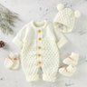 Baby Rompers Clothes Autumn Winter Knitted Newborn Boys Girls Solid Plain Jumpsuits Fashion Solid Plain Toddler Kids Unisex Wear