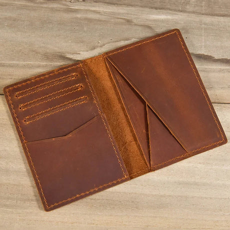 Genuine leather passport holder travel wallet luxury women men s deisgner retron fashion bifold