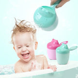 Baby Bath Caps Toddle Shampoo Cup Children Bathing Bailer Baby Shower Spoons Child Washing Hair Cup Kids Bath Tool Baby Goods