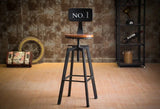 Industrial Swivel  Bar Stools ,Wrought-iron Bar Chair,Household Lift Bar Chairs,Solid Wood High Chair,High Bar Stools