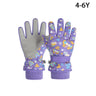 Winter Kids Ski Gloves for Boys Girls Snow Snowboard Warm Children Glove Waterproof Thicken Mittens Keep Finger Warmer 4-13Y