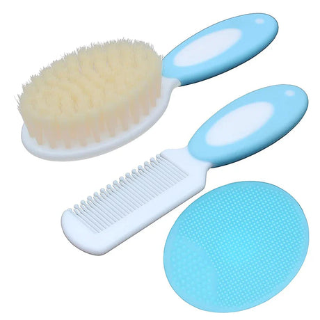 Baby Hair Brush Set for Newborn Toddlers Soft Bristles Cradle Cap Brush Gift Baby Care Accessories Infant Bathing Soft Comb