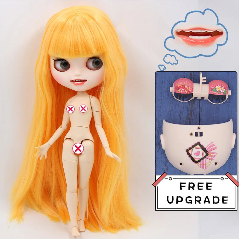 ICY DBS blyth doll CUSTMIZED carvd lips teeth matte face  joint body on sale 1/6 BJD neo azone