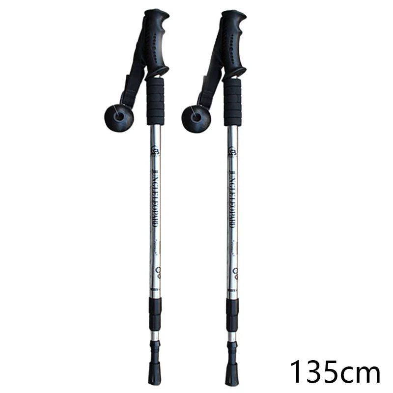 Trekking Poles Nordic Walking Sticks Telescopic Hiking Climbing Mountaineering Sticks Retractable Walking Cane 2pcs