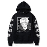 Anime Jujutsu Kaisen Hoodies Men Satoru Gojo Print Sweatshirt Autumn Winter Harajuku Hoody Hooded Streetwear Plus Size Hoodie