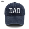 KOEP MOM And DAD Baseball Cap Fishing Caps Men Outdoor Women Washed And Worn Pregnancy Announcement Hats 3D Embroidery