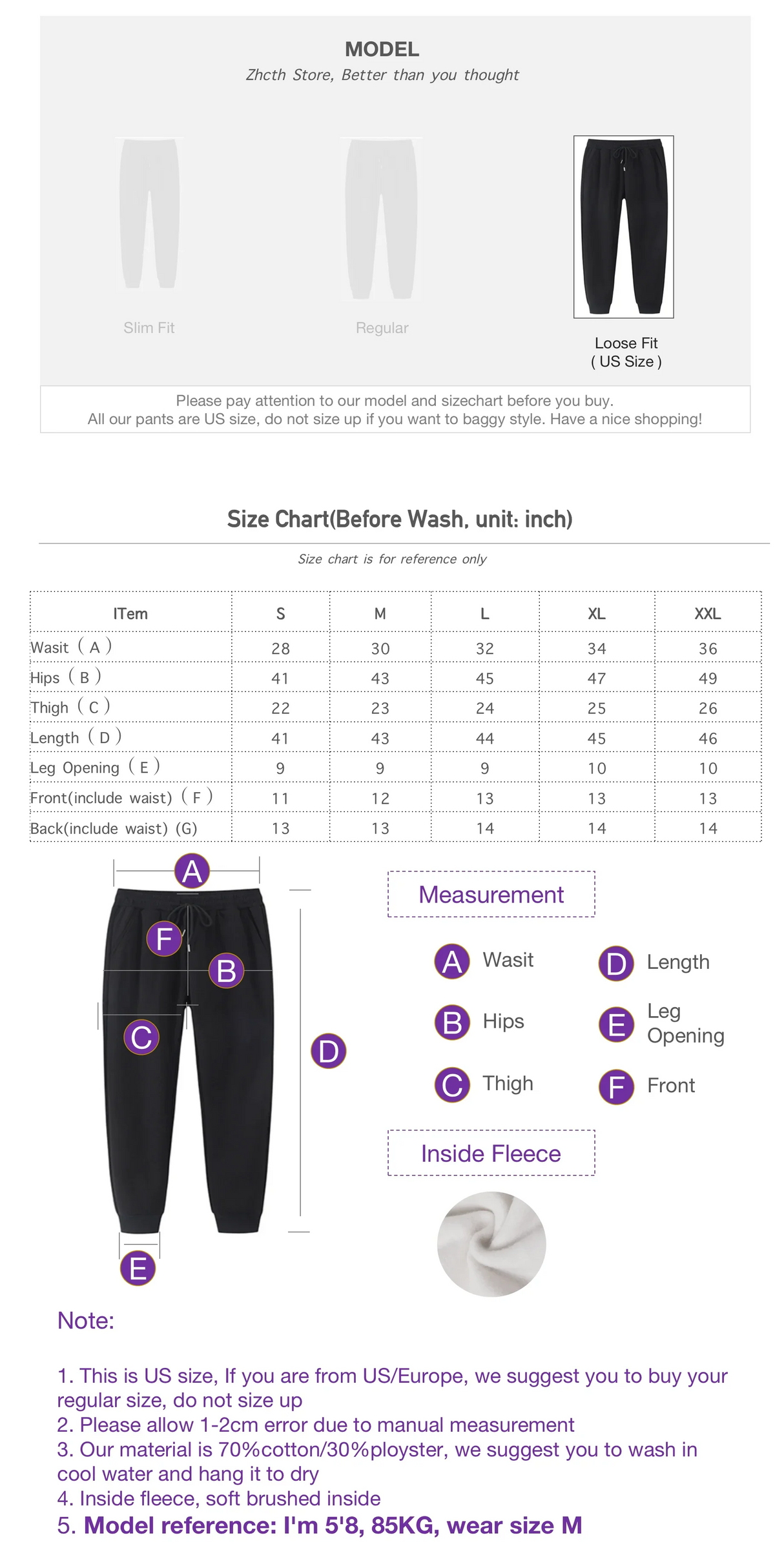 DARC Wolves Joggers Street Pants Casual Warm Oversize Baggy Joggers US Oversize