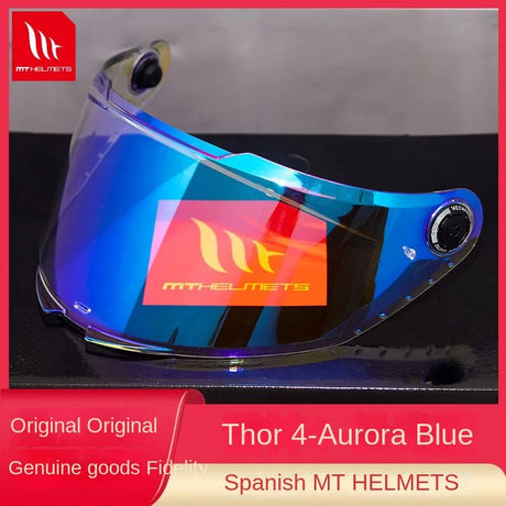 MT Thor 4 Original Original Lens Motorcycle Helmet Day and Night Universal Black Tea Night Vision Gold Blue Knight