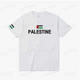 Women's Palestine Plus Size Cotton Name Palestine Map Men's T-Shirt Cotton T-Shirt Top Gaza T-Shirt Fashion T-Shirt Clothing