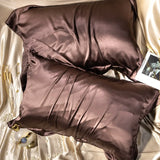 100% Pure Silk Pillowcase 2 PCS Queen King Size for Hotel Home Soft Healthy Cushion Cover Pillowcase Silk Pillow Case 48*74CM