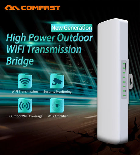 2-5km Outdoor High Power Weatherproof CPE/Wifi Extender/Access Point/Router/2.4G 300Mbps WI FI Antenna Street Bridge Nanostation