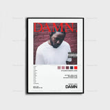 Kendrick Lamar Good Kid Maad City Hip Hop Music Album Cover Poster Prints Wall Art Painting Picture Photo Gift Room Home Decor