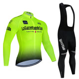 Tour De Italy D'ITALIA Cycling Jersey Set Premium anti-uv manica lunga Downhill Cycling Suit autunno Quick-Dry Pro Racing Unifor